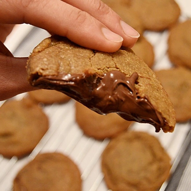 biscoito amanteigado recheado de nutella