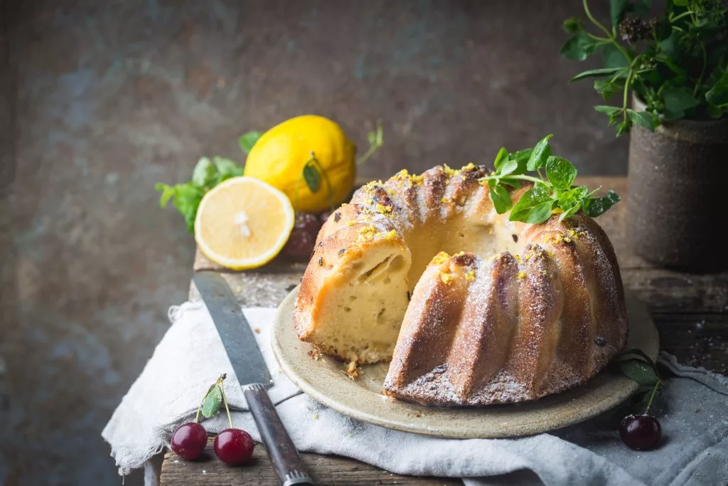 bolo bundt cake de limão