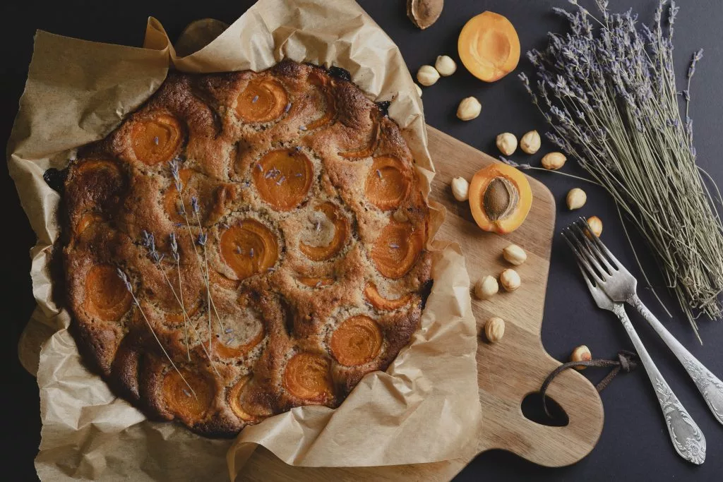 bolo de flor de lavanda