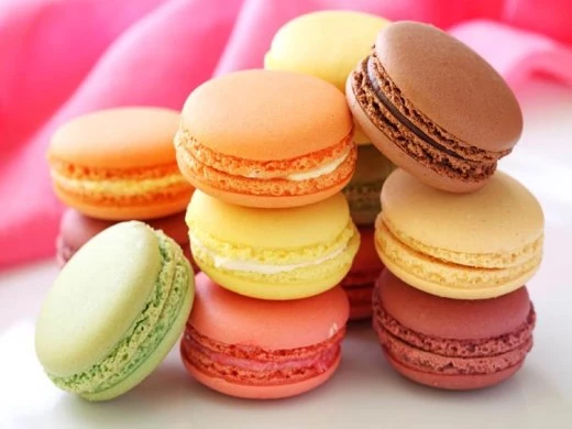 macaron de vários sabores