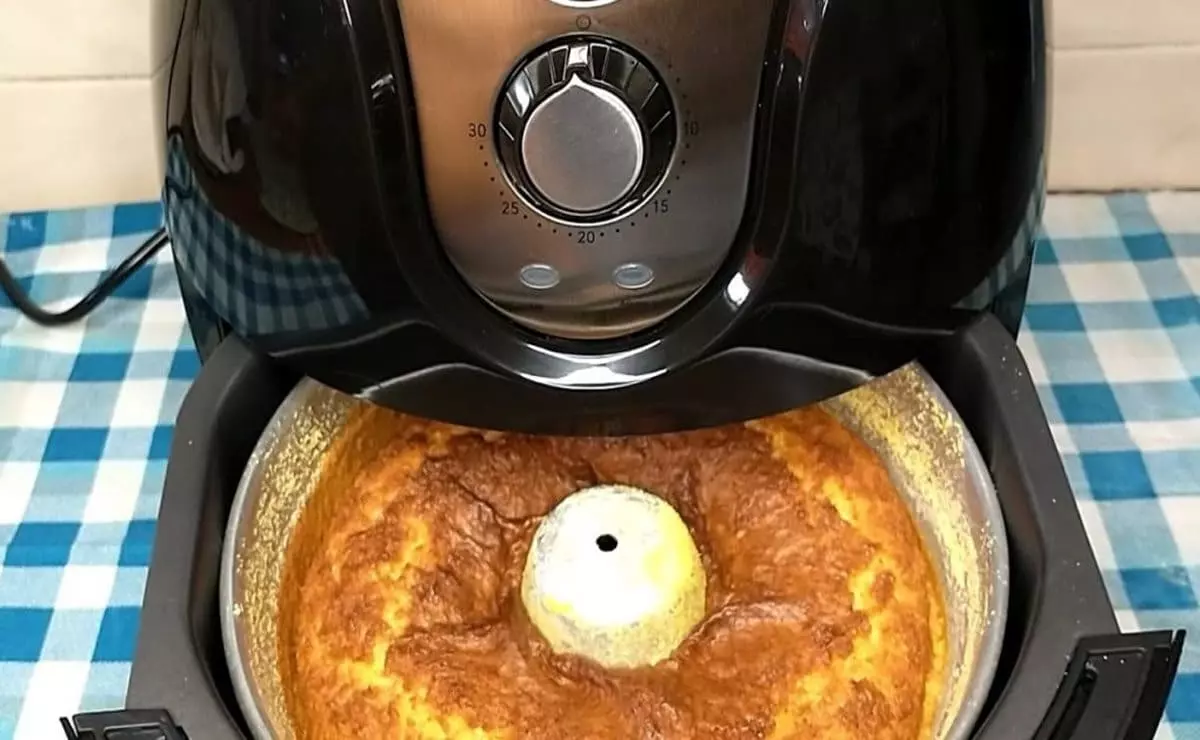 Bolo de Milho na Airfryer