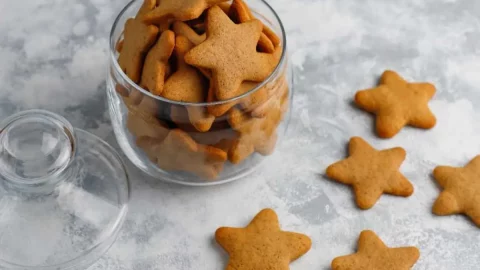 vários Biscoitos de anis low carb.