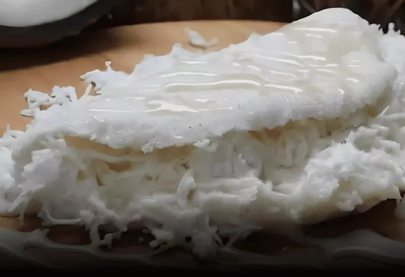 uma tapioca de coco.