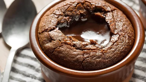 Petit Gateau Fit de Micro-ondas na Caneca