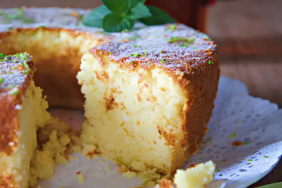 Um Bolo de ricota e limão low carb