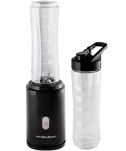 Liquidificador Individual, Preto, Dois Copos, Personal Blender 220v, Hamilton Beach