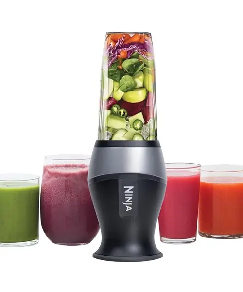 Ninja QB3001SS Liquidificador pessoal compacto Ninja Fit, Shakes, Smoothies, preparação de alimentos e mistura congelada