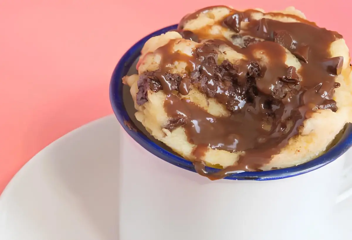 Receita de Bolo de Caneca com Gotas de Chocolate