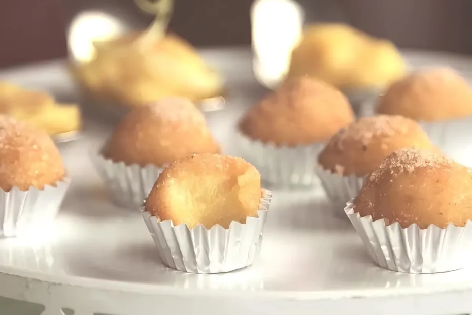 um prato com brigadeiro de curau.