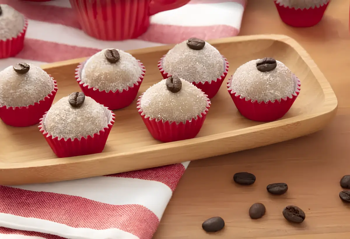 brigadeiros de cappuccino.