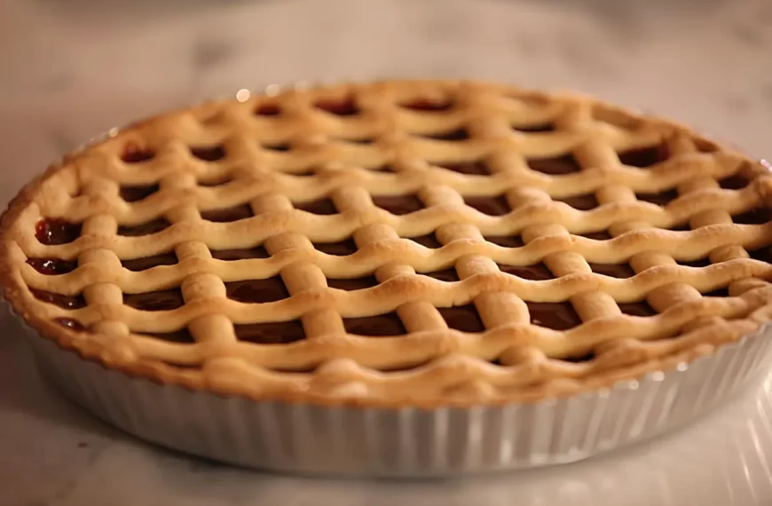 Uma torta de goiabada.