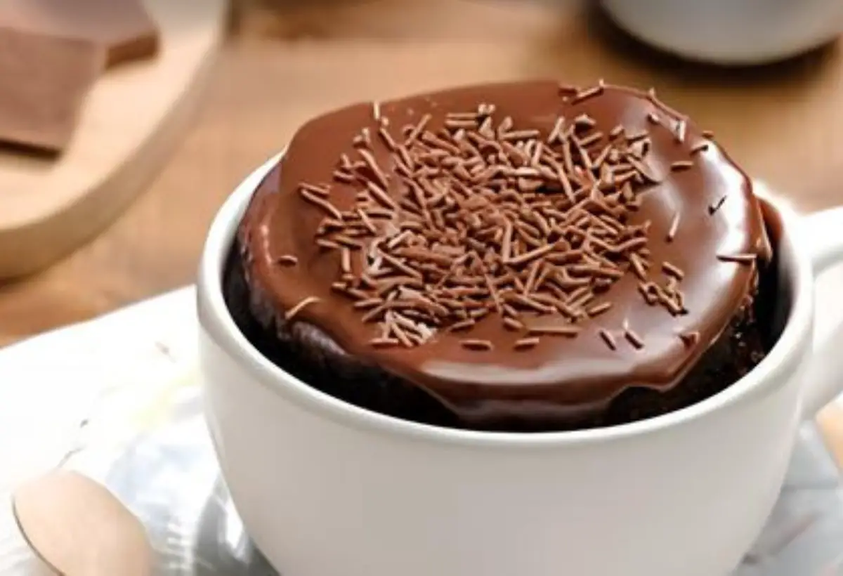 Receita Bolo de Caneca de Brigadeiro