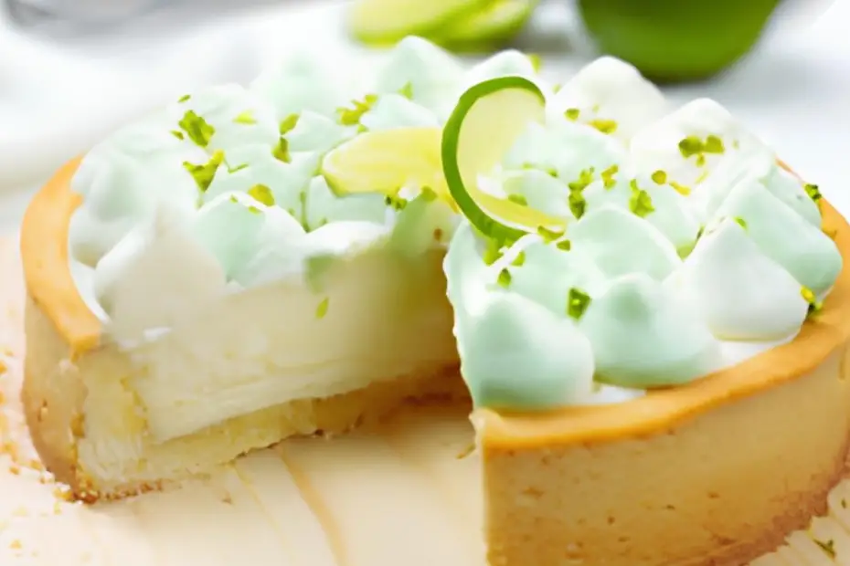 Torta de limão com merengue.