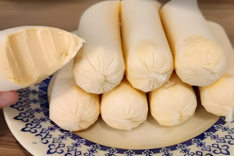 Um prato com vários geladinhos de coalhada.