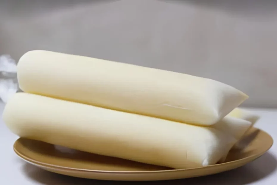 Geladinhos de creme em cima de um prato.