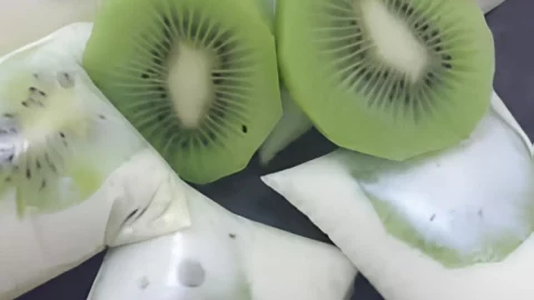 Geladinhos de kiwi