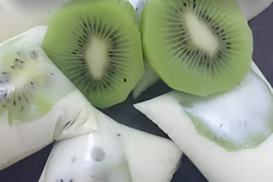 Geladinhos de kiwi