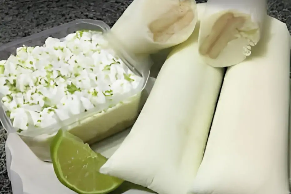 Geladinhos de torta de limão.