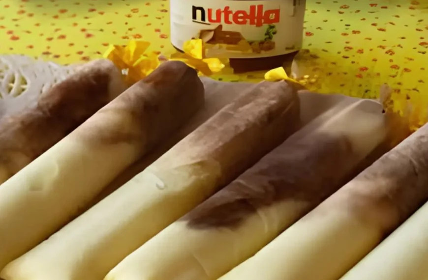 Geladinhos gourmet de maracujá com nutella.