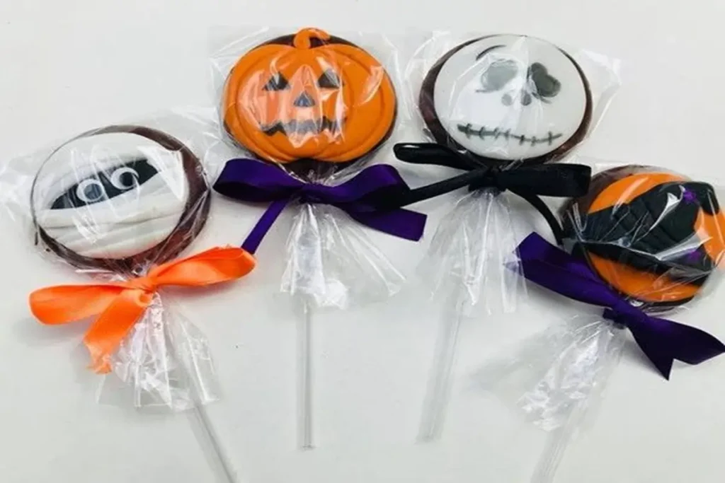 Como Fazer Pirulitos de Chocolate Fantasma para o Halloween 3