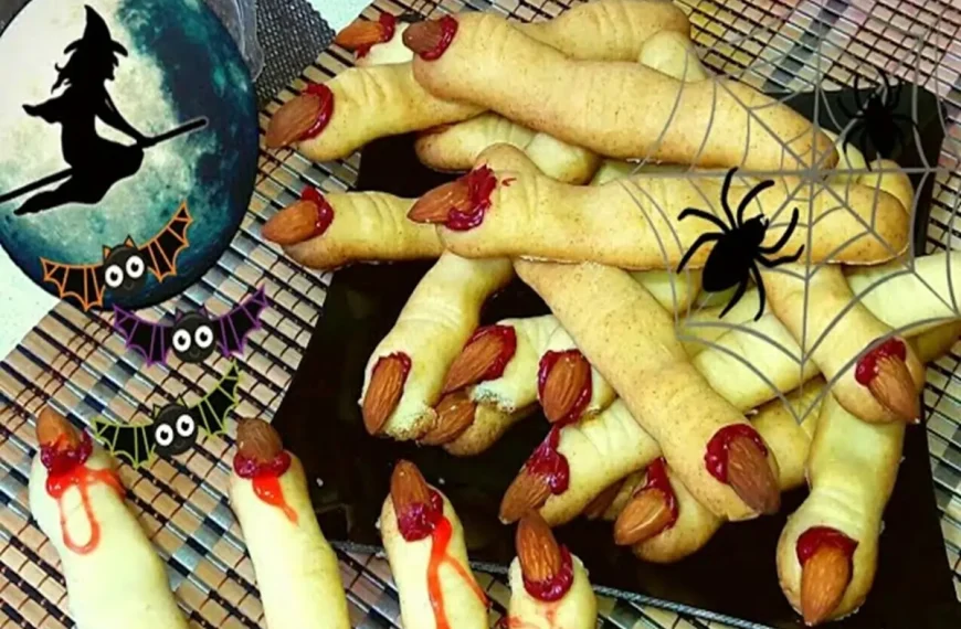 Como fazer Biscoitos de Dedo de Bruxa para o Halloween 2