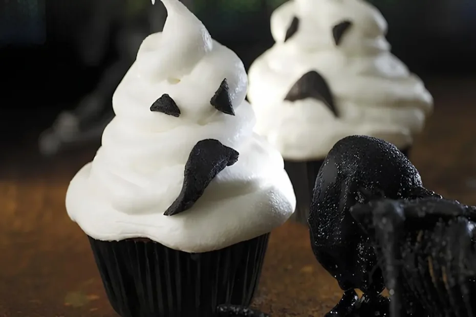 Cupcakes com Fantasminhas de Marshmallow 3