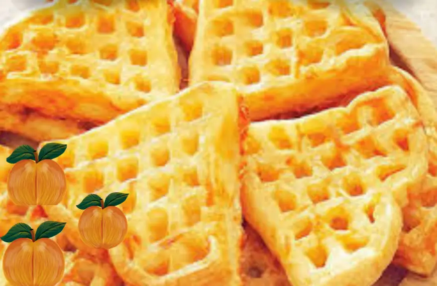 Waffles de damasco.