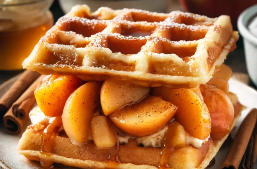 Receita de Waffle com Recheio de Torta de Maçã