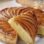 Um galette des rois para o natal.