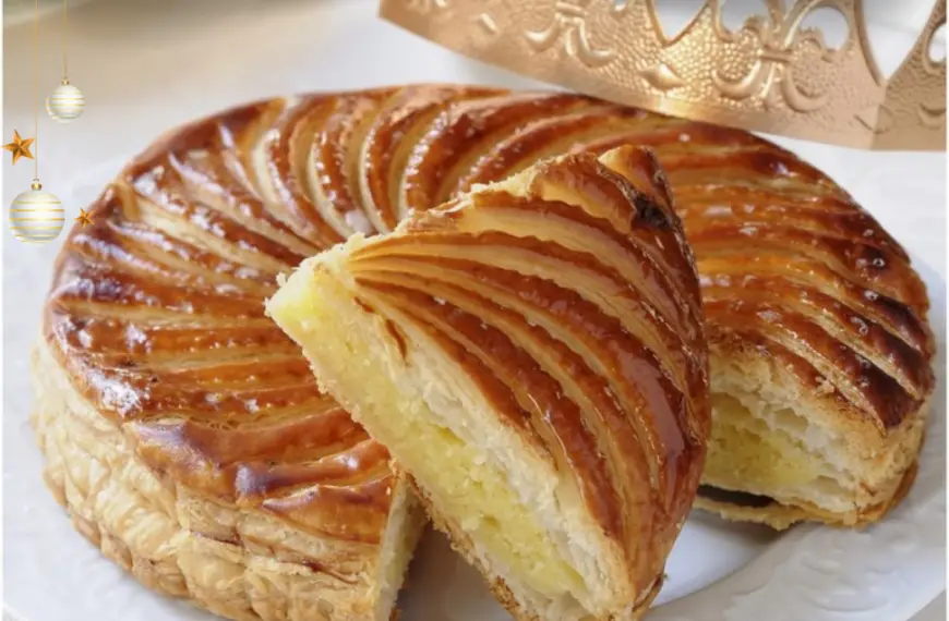 Um galette des rois para o natal.