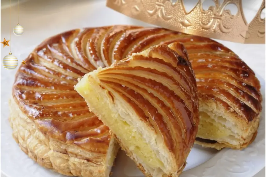 Um galette des rois para o natal.