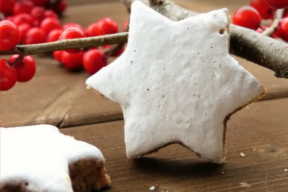 Biscoiots Zimtsterne de natal.