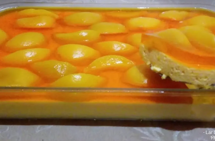 Receita de Mousse de Pêssego com Gelatina