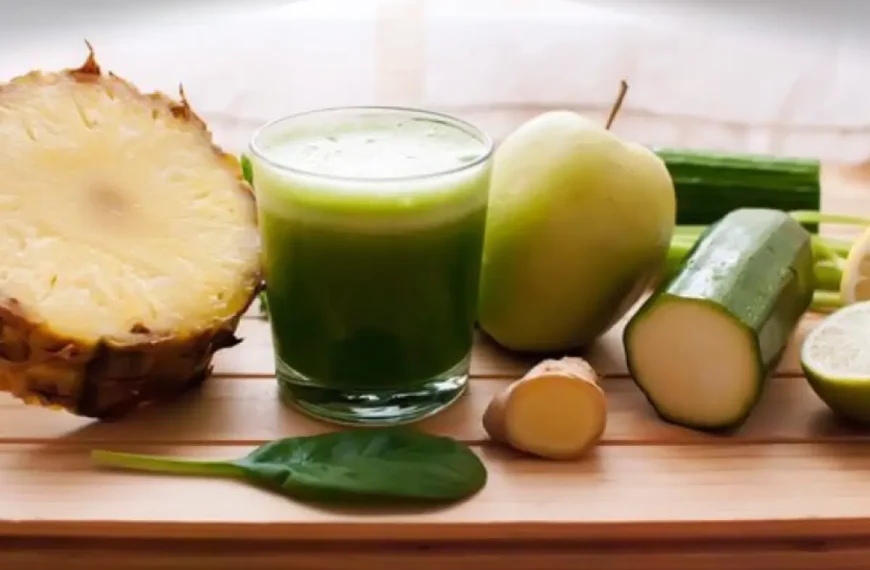 Suco Detox com Pepino, Aloe Vera e Abacaxi